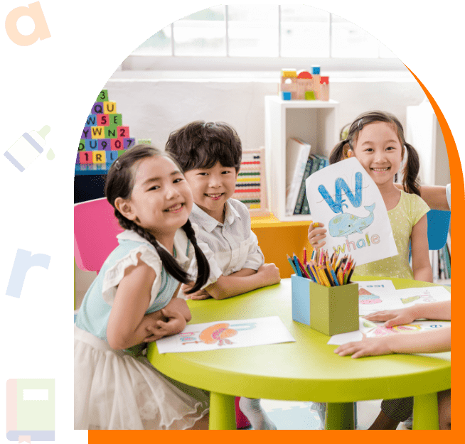 원더랜드에서 즐겁게 학습하는 아이들